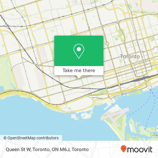 Queen St W, Toronto, ON M6J map