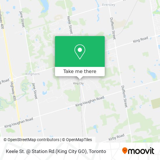 Keele St. @ Station Rd.(King City GO) map