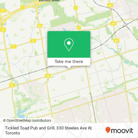 Tickled Toad Pub and Grill, 330 Steeles Ave W map