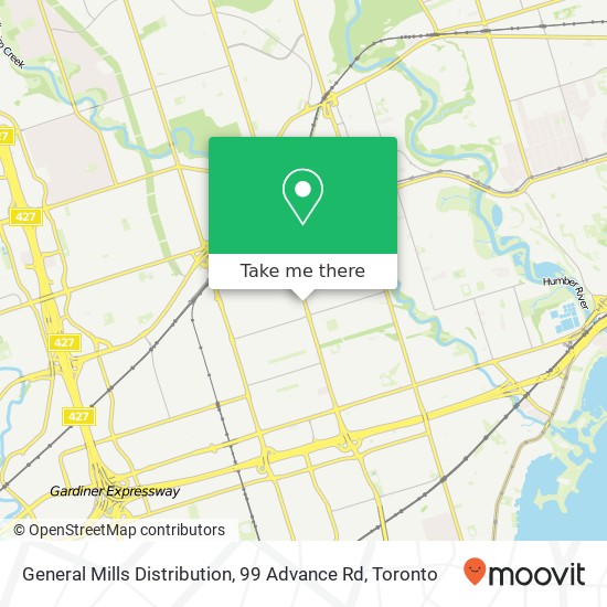 General Mills Distribution, 99 Advance Rd map