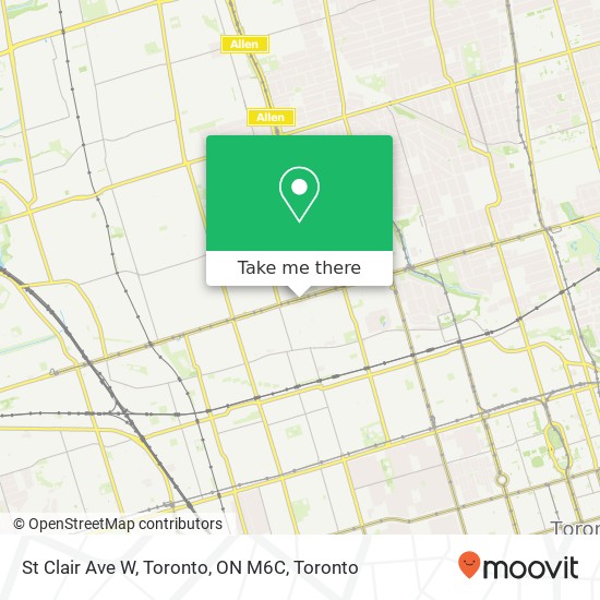 St Clair Ave W, Toronto, ON M6C plan