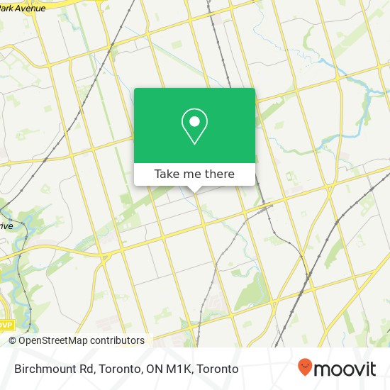 Birchmount Rd, Toronto, ON M1K map
