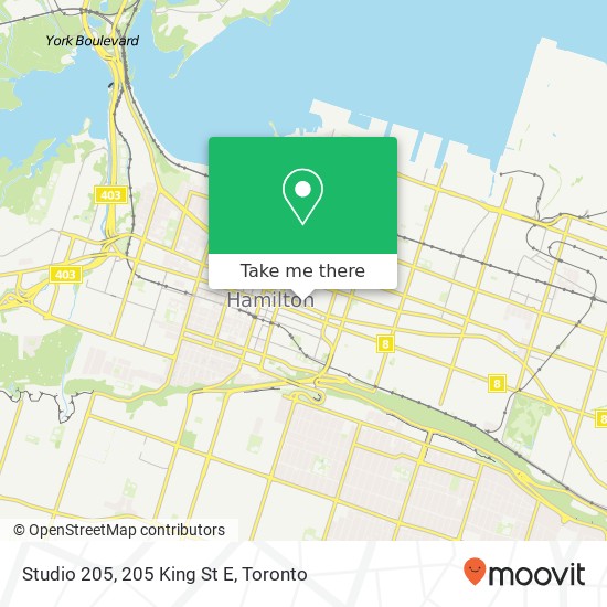 Studio 205, 205 King St E map