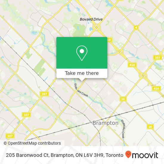 205 Baronwood Ct, Brampton, ON L6V 3H9 map