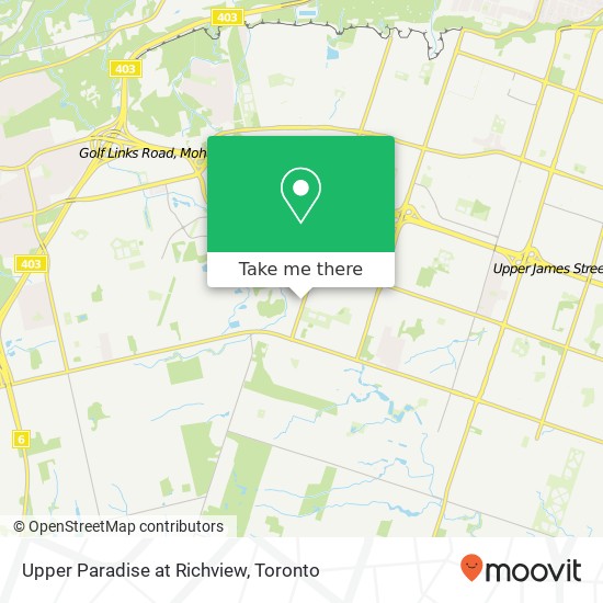 Upper Paradise at Richview map