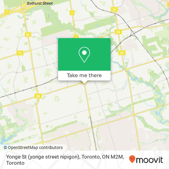 Yonge St (yonge street nipigon), Toronto, ON M2M plan