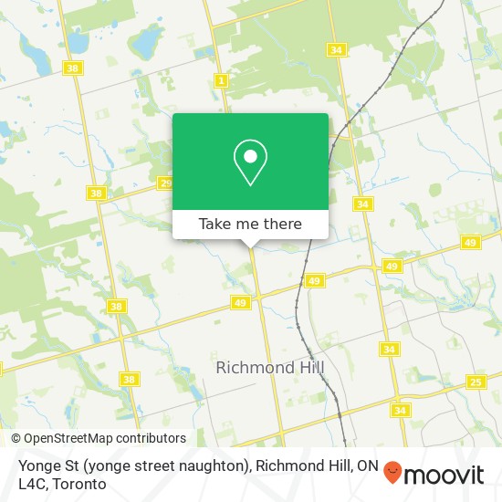 Yonge St (yonge street naughton), Richmond Hill, ON L4C map