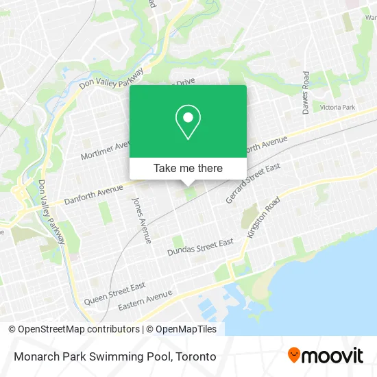 Monarch Park Swimming Pool map