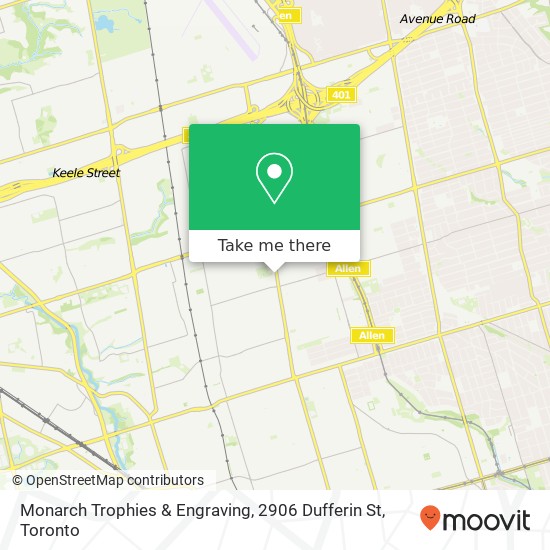 Monarch Trophies & Engraving, 2906 Dufferin St map