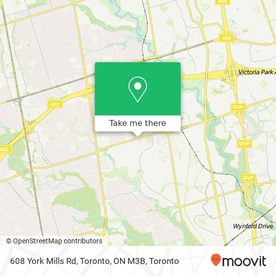 608 York Mills Rd, Toronto, ON M3B map