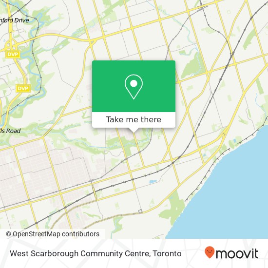 West Scarborough Community Centre map