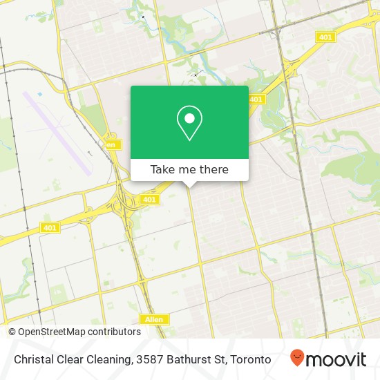 Christal Clear Cleaning, 3587 Bathurst St map