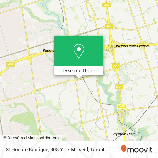 St Honore Boutique, 808 York Mills Rd map