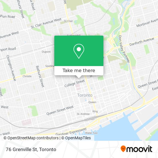 76 Grenville St map