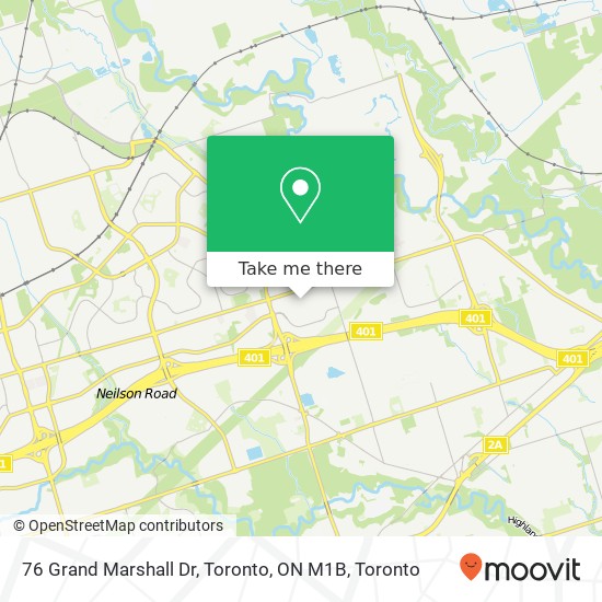 76 Grand Marshall Dr, Toronto, ON M1B map