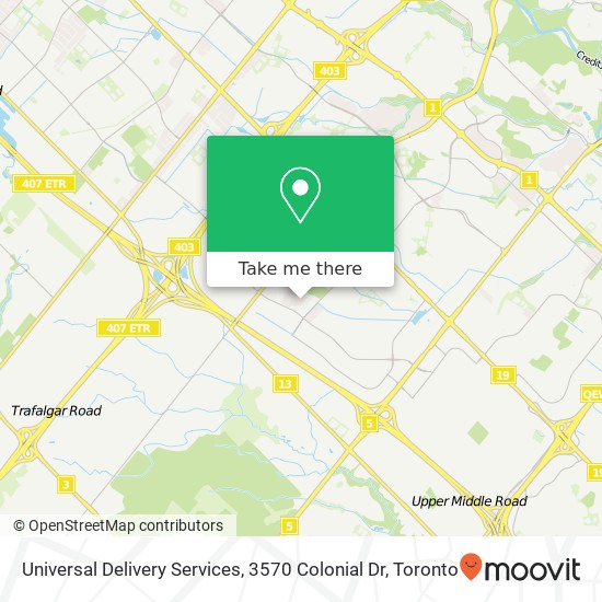 Universal Delivery Services, 3570 Colonial Dr plan