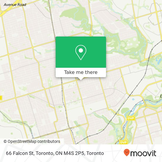 66 Falcon St, Toronto, ON M4S 2P5 map