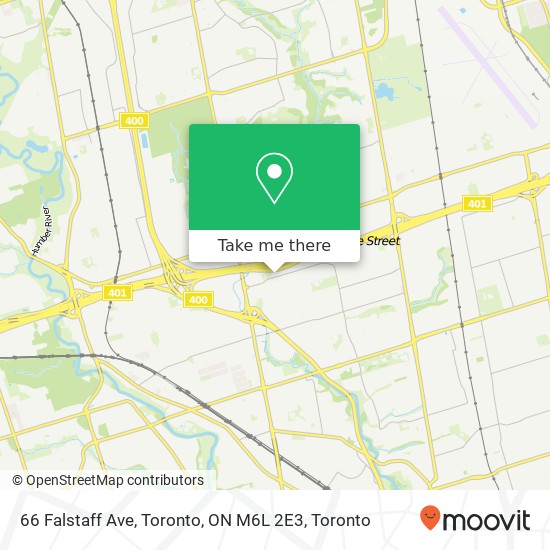 66 Falstaff Ave, Toronto, ON M6L 2E3 map