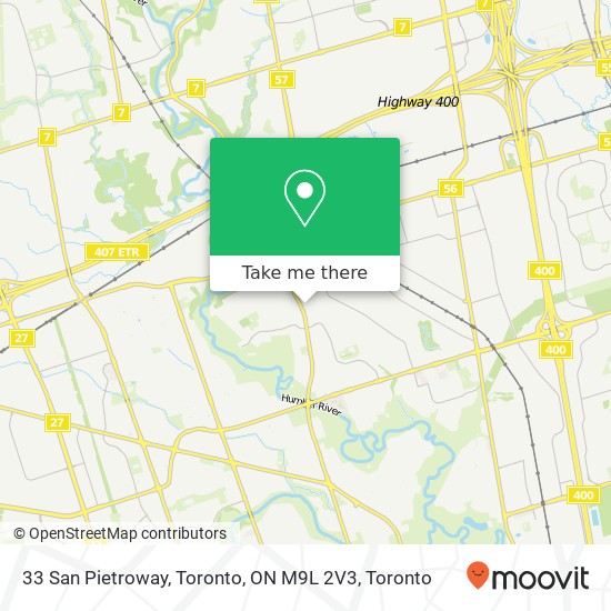 33 San Pietroway, Toronto, ON M9L 2V3 map