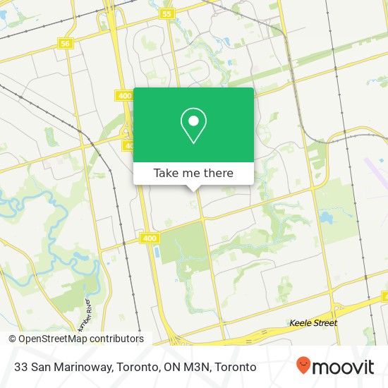 33 San Marinoway, Toronto, ON M3N map