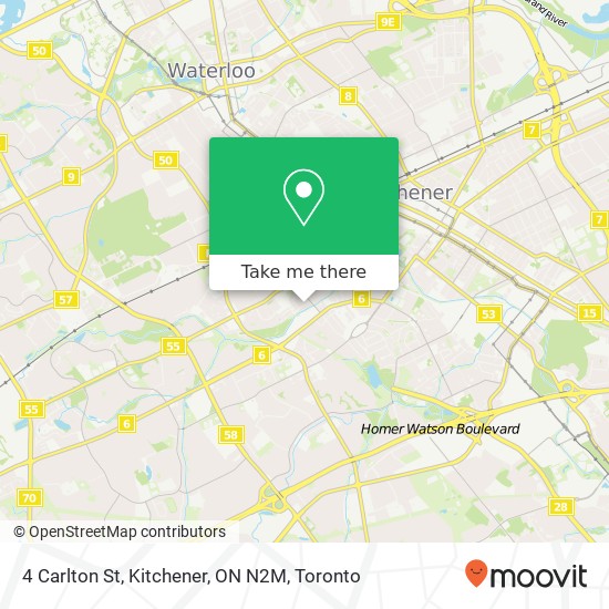 4 Carlton St, Kitchener, ON N2M map