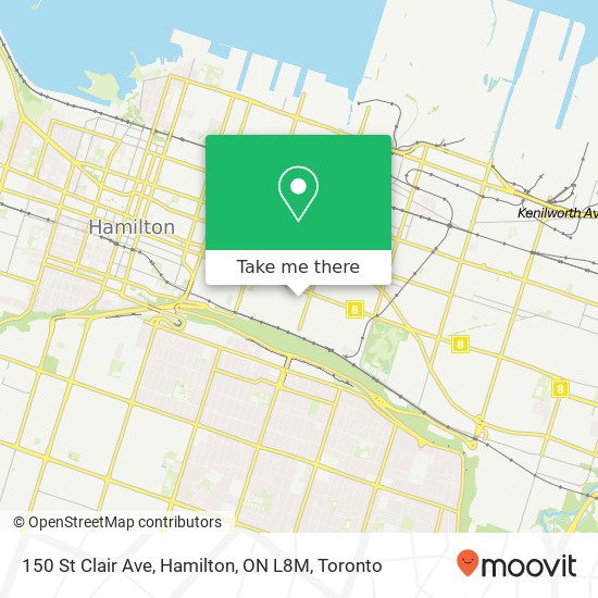 150 St Clair Ave, Hamilton, ON L8M map