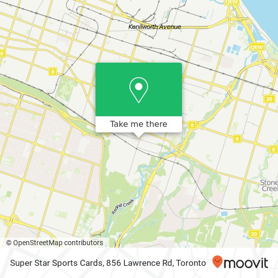 Super Star Sports Cards, 856 Lawrence Rd plan