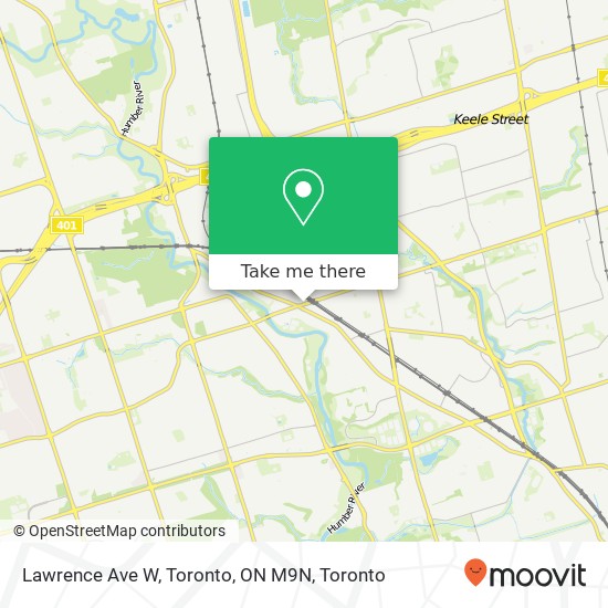 Lawrence Ave W, Toronto, ON M9N map