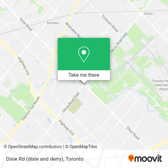 Dixie Rd (dixie and derry) map