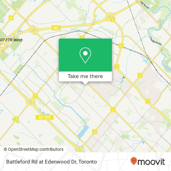 Battleford Rd at Edenwood Dr map