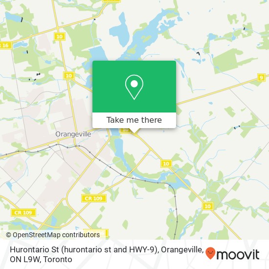 Hurontario St (hurontario st and HWY-9), Orangeville, ON L9W map