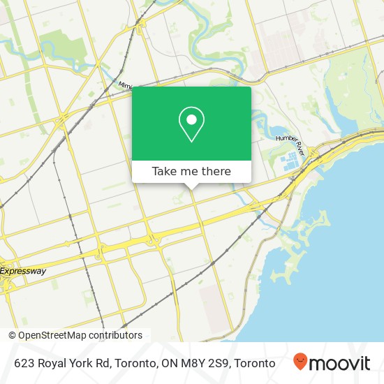 623 Royal York Rd, Toronto, ON M8Y 2S9 map