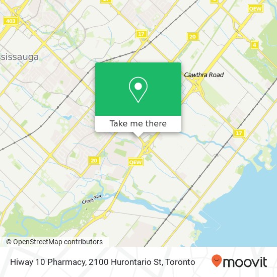 Hiway 10 Pharmacy, 2100 Hurontario St plan