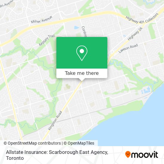 Allstate Insurance: Scarborough East Agency map