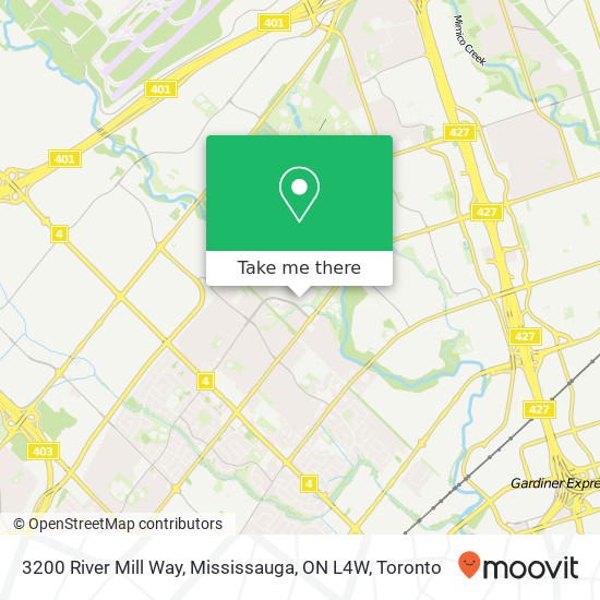 3200 River Mill Way, Mississauga, ON L4W map