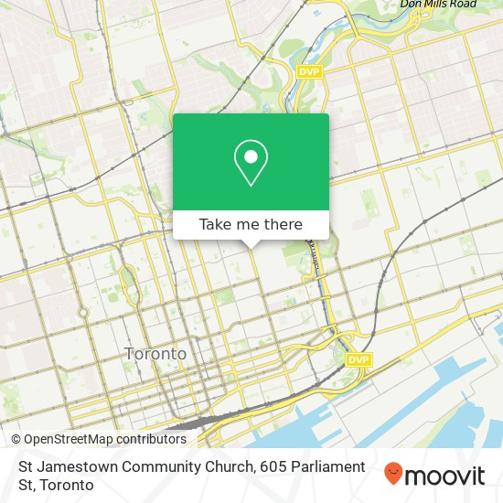 St Jamestown Community Church, 605 Parliament St map