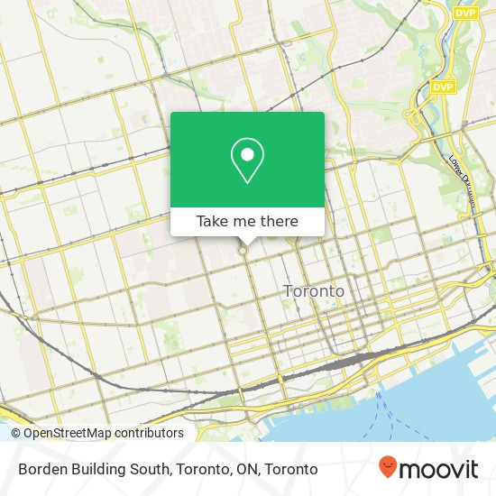 Borden Building South, Toronto, ON map
