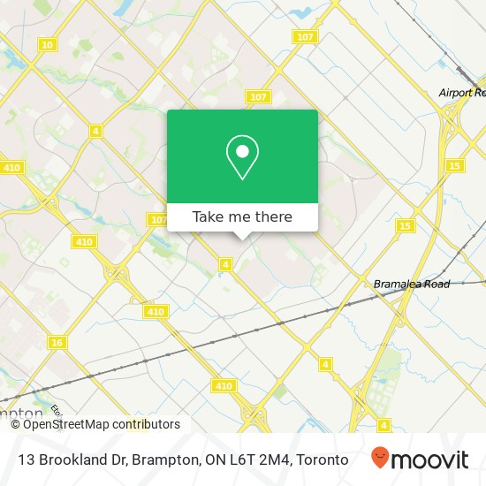 13 Brookland Dr, Brampton, ON L6T 2M4 map