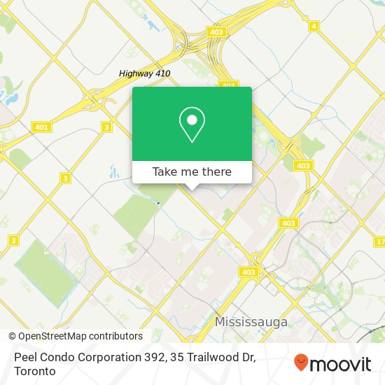 Peel Condo Corporation 392, 35 Trailwood Dr map