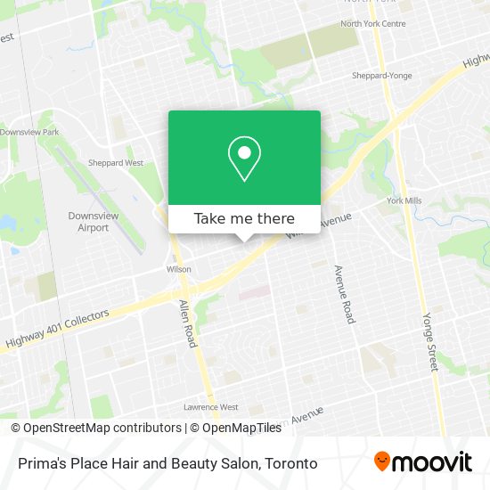 Prima's Place Hair and Beauty Salon map