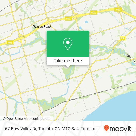 67 Bow Valley Dr, Toronto, ON M1G 3J4 map