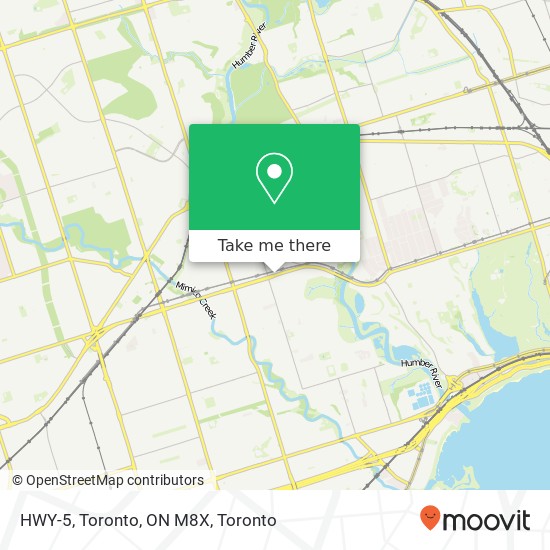 HWY-5, Toronto, ON M8X plan