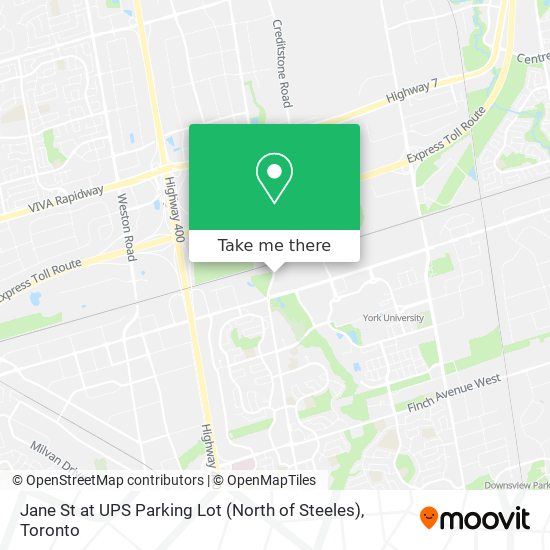 Jane St at UPS Parking Lot (North of Steeles) plan
