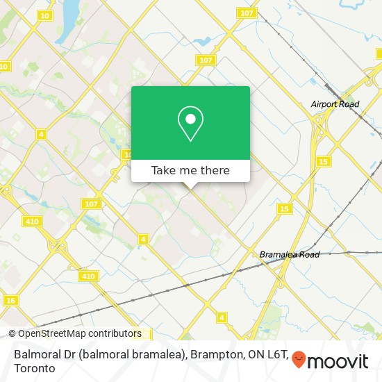 Balmoral Dr (balmoral bramalea), Brampton, ON L6T map