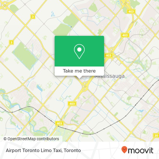 Airport Toronto Limo Taxi map