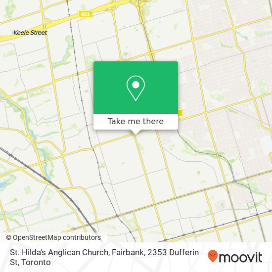 St. Hilda's Anglican Church, Fairbank, 2353 Dufferin St plan