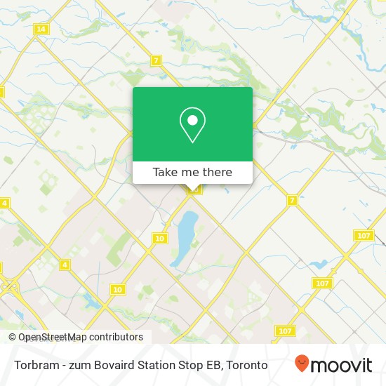 Torbram - zum Bovaird Station Stop EB map