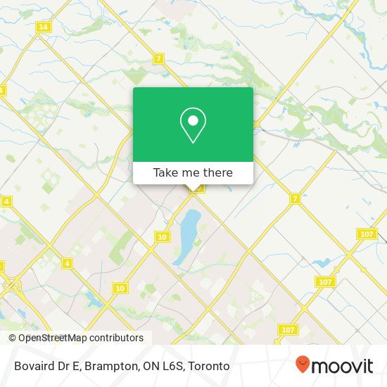 Bovaird Dr E, Brampton, ON L6S map