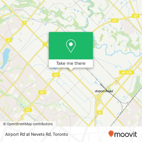 Airport Rd at Nevets Rd map