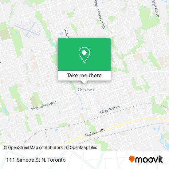 111 Simcoe St N map